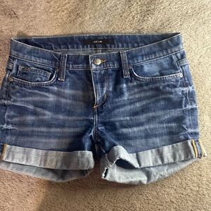 Joe’s Jeans Blue Denim Cuffed Jean Shorts Women's Size 28 Waist Size 6